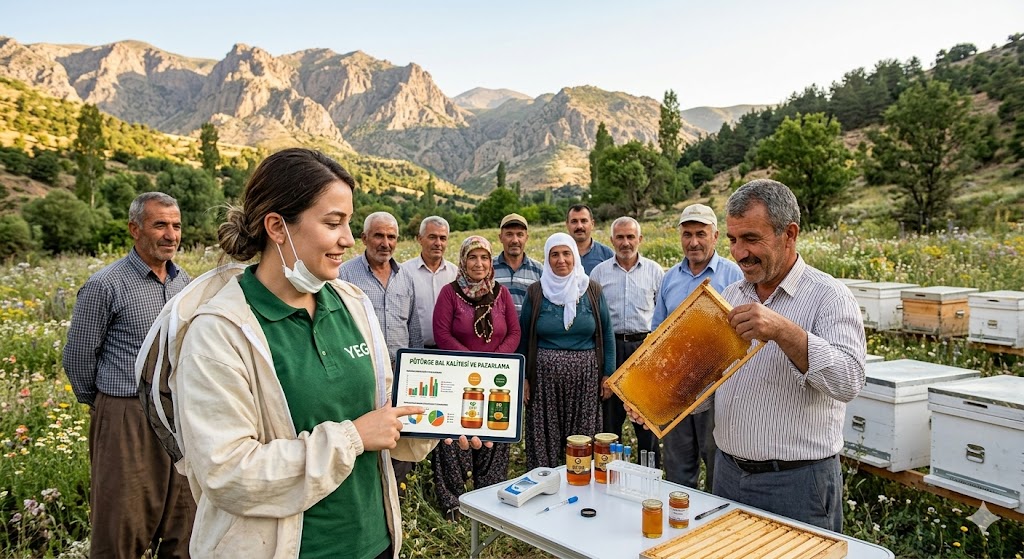 Pütürge’de Arıcılık Gelişiyor: Kaliteli Bal Üretimi İçin Eğitim Verildi